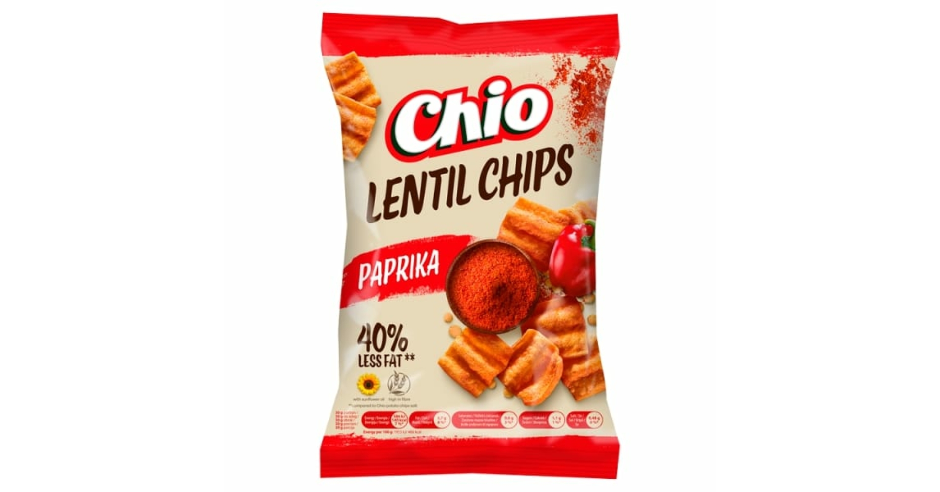 CHIO PAPRIKA ÍZŰ LENCSE CHIPS 65 G