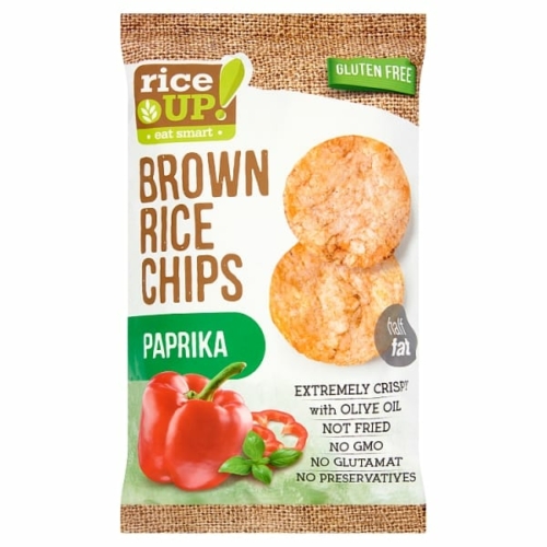 RICE UP PAPRIKÁS RIZSCHIPS GLUTÉNMENTES 60G