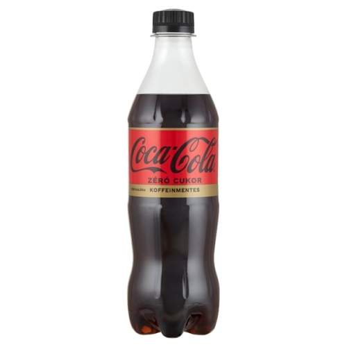 COCA-COLA ZERO KOFFEINMENTES SZÉNSAVAS ÜDÍTŐITAL ÉDESÍTŐSZEREKKEL 500 ML