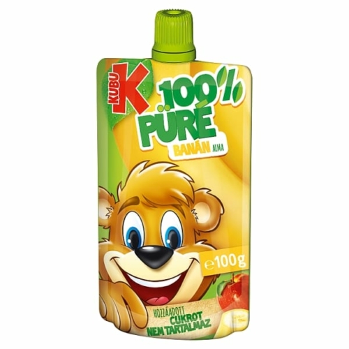 KUBU 100% BANÁN-ALMA PÜRÉ C-VITAMINNAL 100 G