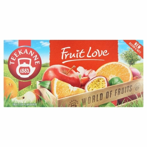 TEEKANNE WORLD OF FRUITS FRUIT LOVE VEGYES GYÜMÖLCS ÍZESÍTÉSŰ GYÜMÖLCSTEA KEVERÉK 20 FILTER 45 G