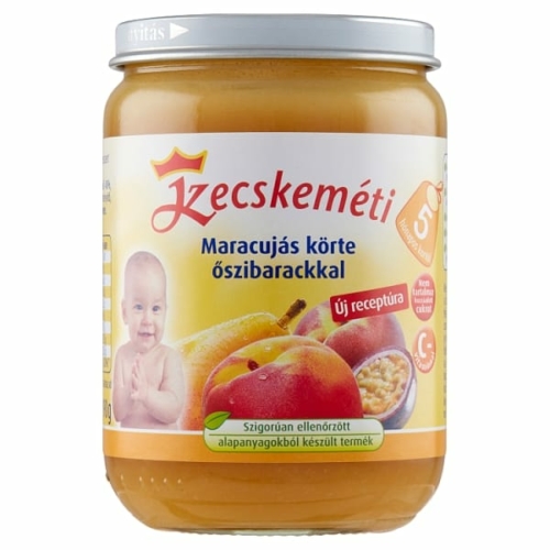 KECSKEMÉTI MARACUJÁS KÖRTE ŐSZIBARACKKAL BÉBIDESSZERT 5 HÓNAPOS KORTÓL 190 G