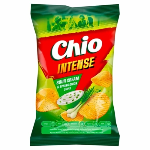 CHIO INTENSE SOUR CREAM&amp;SPRING ONION CHIPS 65G