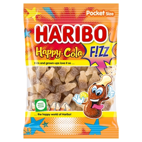 HARIBO FIZZ HAPPY-COLA KÓLAÍZŰ GUMICUKORKA 80 G 