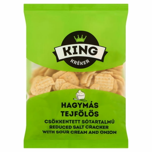 KING KRÉKER HAGYMÁS-TEJFÖLÖS 100G