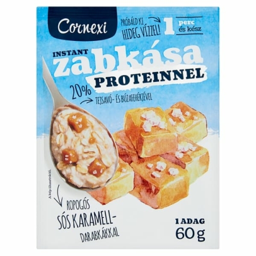 CORNEXI SÓSKRARAMELLÁS ZABKÁSA 20% PROTEINNEL 60G