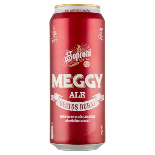SOPRONI ÓVATOS DUHAJ MEGGY ALE SÖR DOBOZOS 0,5L