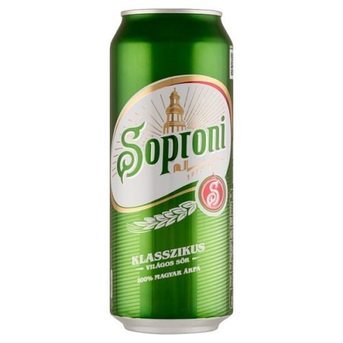 SOPRONI KLASSZIKUS VILÁGOS SÖR 4,5% 500 ML