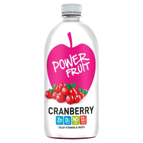 Power Fruit energiaszegény, vörösáfonya-alma ital szűrt vízzel, édesítőszerekkel 750 ml