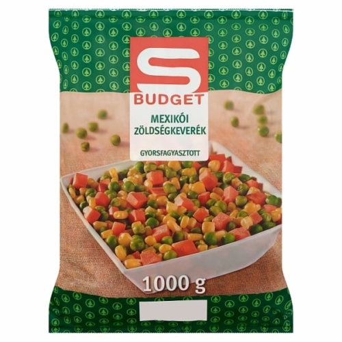 S-BUDGET MEXIKÓI ZÖLDSÉG KEVERÉK 1KG