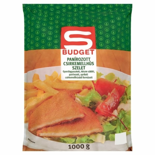 S-BUDGET CSIRKEMELLHÚS SZELET PANÍROZOTT 1KG