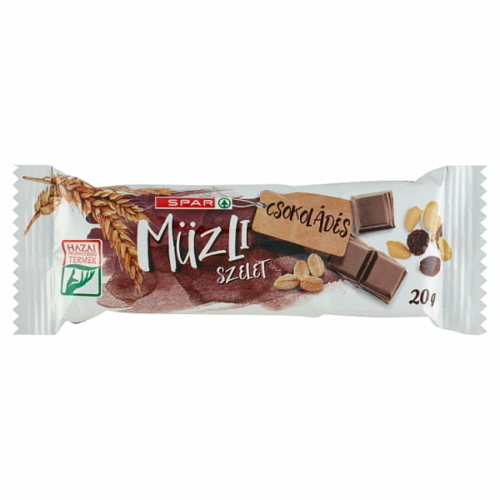 SPAR CSOKOLÁDÉS MÜZLISZELET 20G