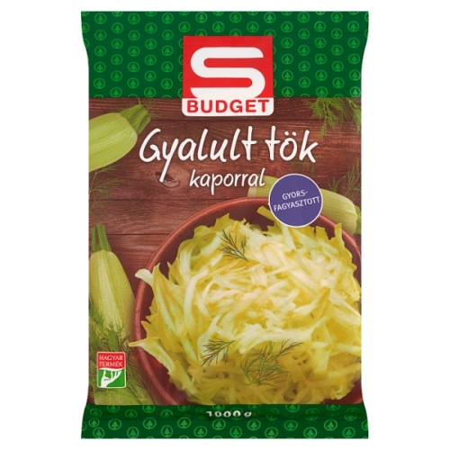 S-BUDGET GYORSFAGYASZTOTT GYALULT TÖK KAPORRAL 1000 G