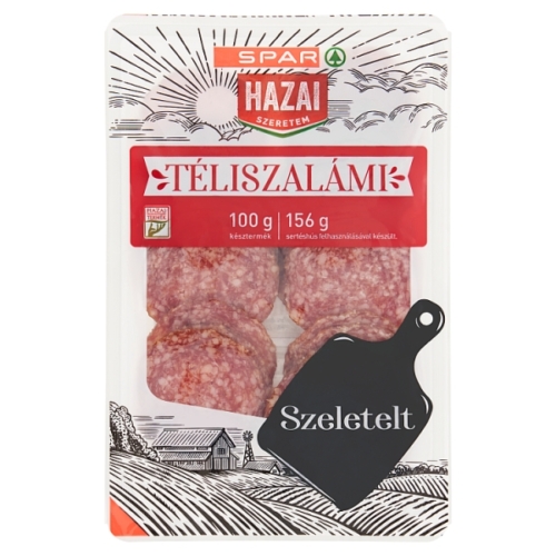 SPAR HAZAI SZERETEM SZELETELT TÉLISZALÁMI 100 G