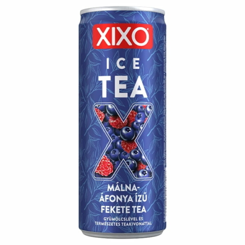 XIXO ICE TEA MÁLNA-ÁFONYA ÍZŰ FEKETE TEA 250 ML