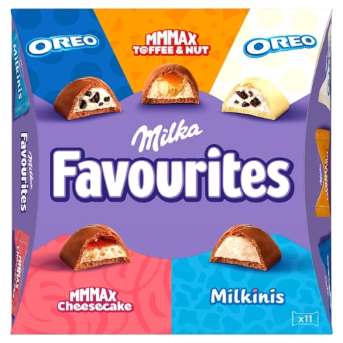 MILKA FAVOURITES TÖLTÖTT CSOKOLÁDÉ VÁLOGATÁS 11 DB 95 G 