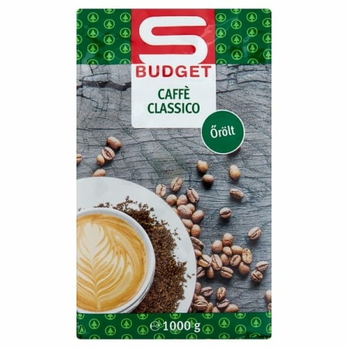 S-BUDGET CAFFÈ CLASSICO ŐRÖLT PÖRKÖLT KÁVÉ 1000 G